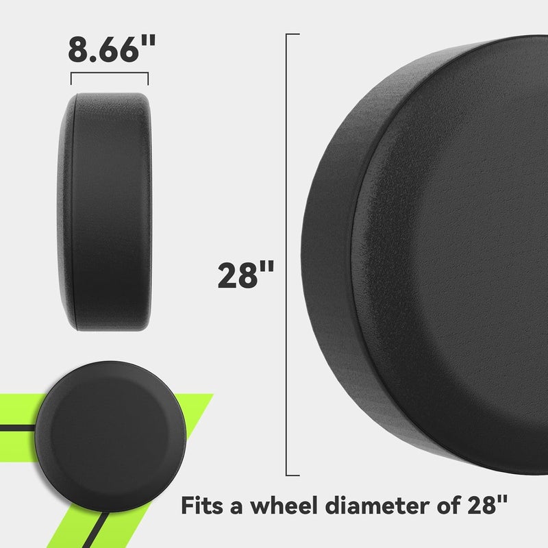 RVMATE RV Tire Cover Fits 28" Diameter Tire, Waterproof Anti-UV Black Spare Tire Cover for Truck/Trailer/SUV/Jeep, RMSTC28 - Image 4